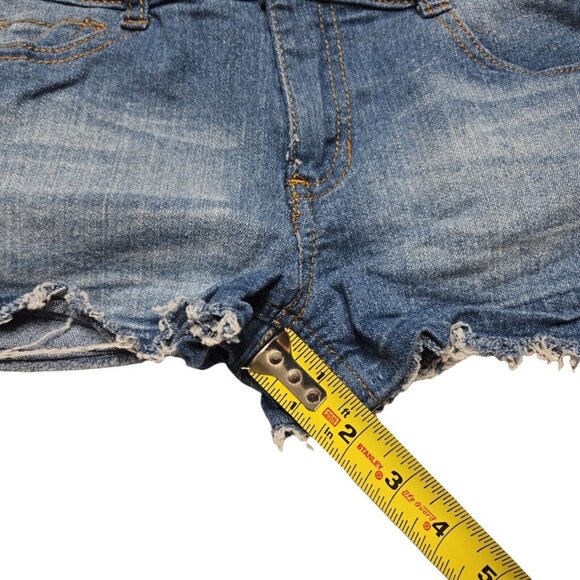 Epic Threads Shorts Girls 10 Blue Stretch Medium Wash Cutoff 24 in Waist - Picture 5 of 10